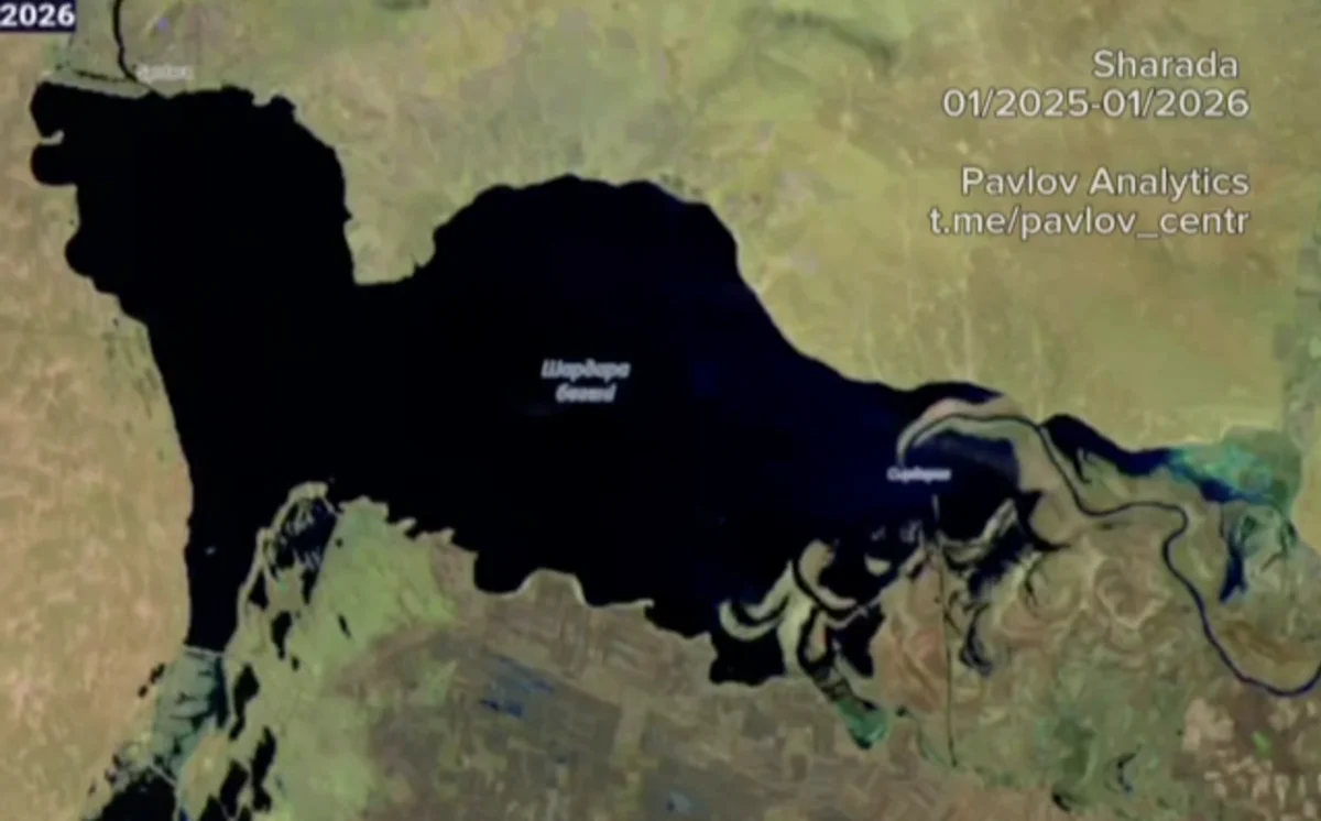 Шардара су қоймасындағы су деңгейі күрт төмендеді