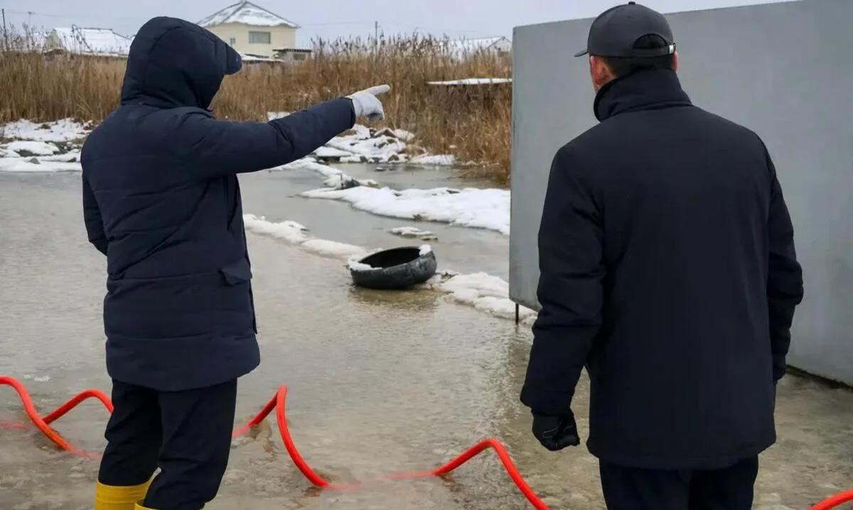 Маңғыстауға көктем ерте келді: Мұнайлы ауданында үйлер мен аулаларды су басты