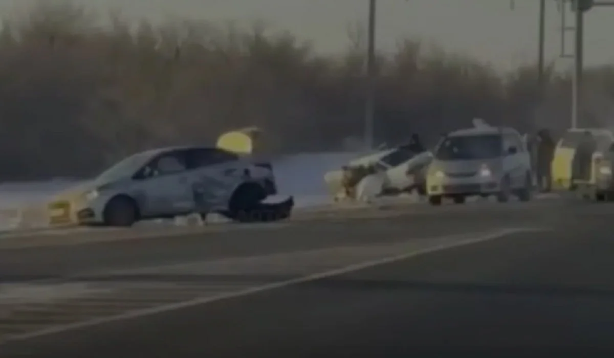 Ақтөбе облысында жантүршігерлік жол апатынан төрт адам көз жұмды (ВИДЕО)