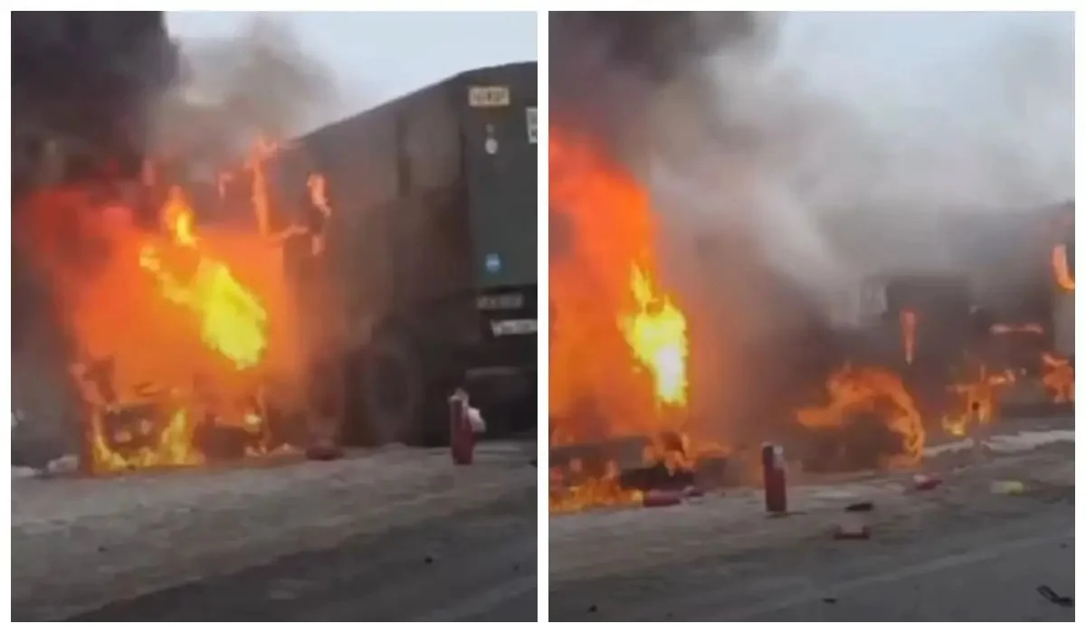 Қызылордада 23 әскери қызметкер мінген көлік апатқа ұшырап, бір адам көз жұмды