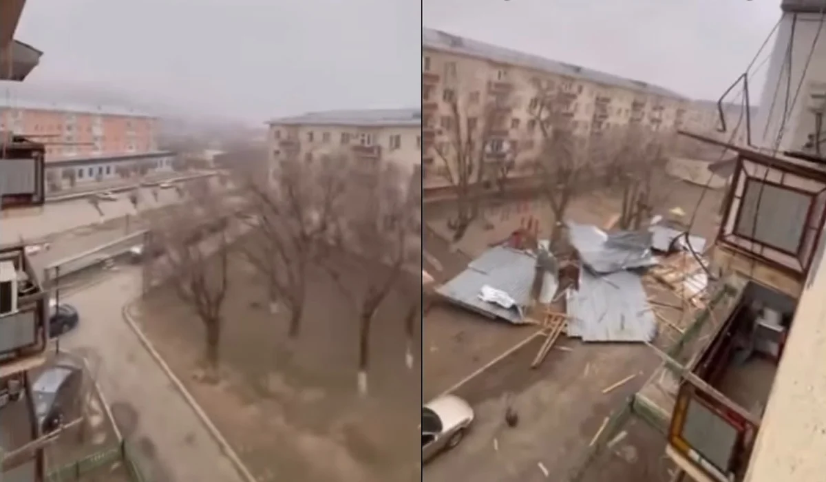 Жаңатаста боран біраз үйдің шатырын ұшырып әкетті: әкімдік мәлімдеме жасады