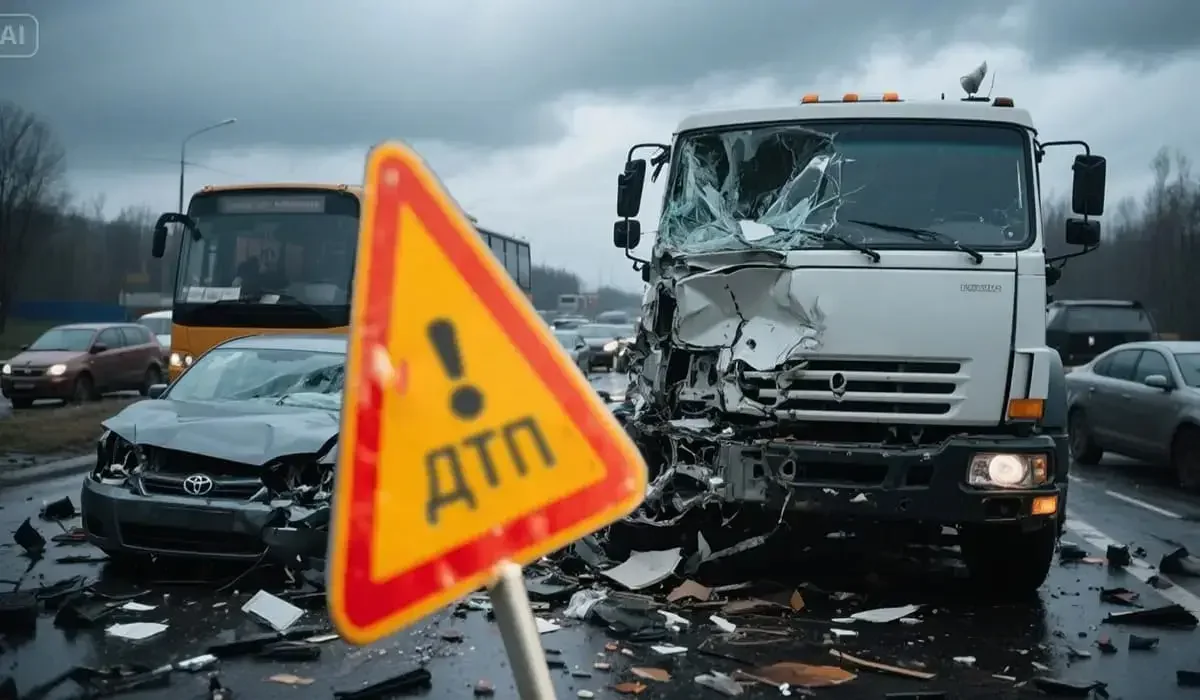 Ақтөбе облысында 11 көлік соқтығысып, қозғалыс шектелді