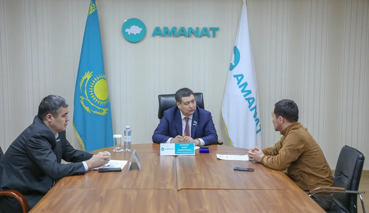 Мәжіліс депутаты Болат Керімбек өңір тұрғындарының арыз-шағымдарын тыңдады