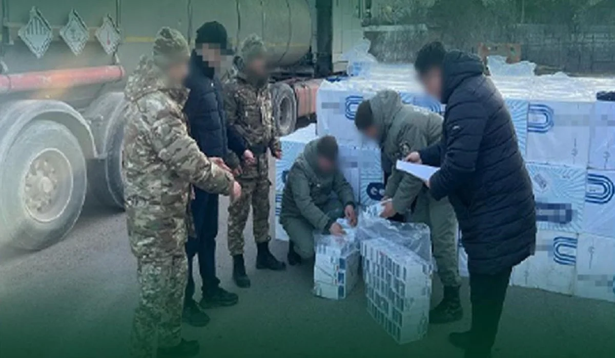 Қазақстанға 150 мың қорап темекіні заңсыз өткізбек болғандар қолға түсті