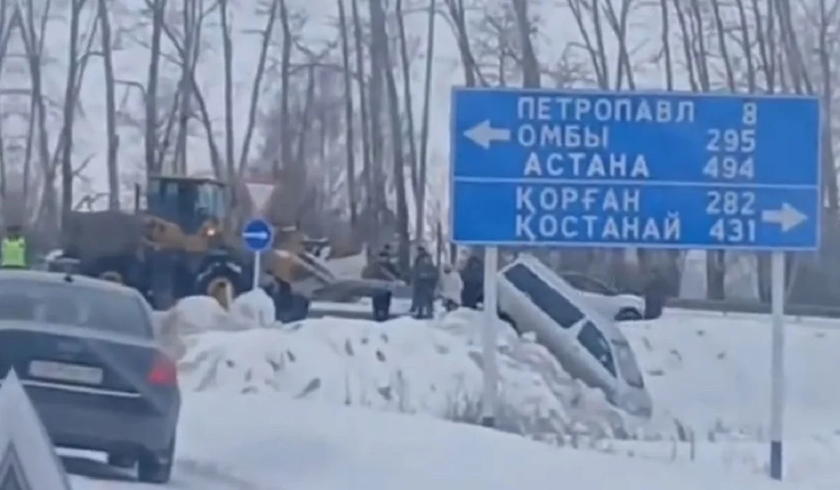 Жол жиегіне шығып кетті: СҚО-да Hyundai Sonata мен Toyota Alphard соқтығысып қалды