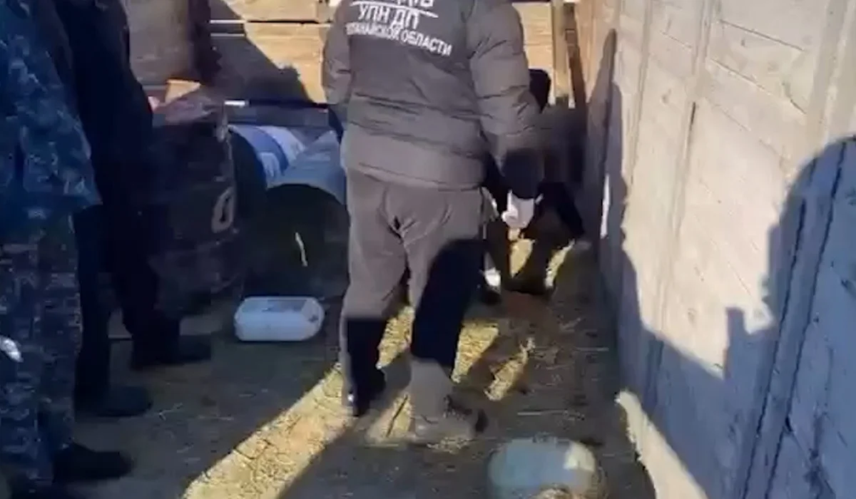 Қостанай облысында тасжолда кетіп бара жатқан жүк көлігінен 200 келіден аса есірткі табылды (ВИДЕО)