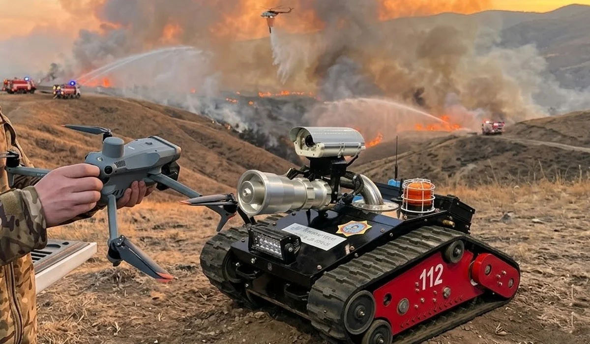 Өрт сөндіретін роботтар мен дрондар: қазақстандық құтқарушылардың жаңа көмекшілері пайда болды