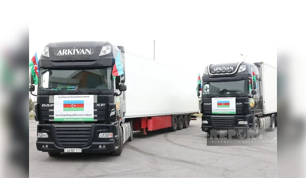 Әзербайжан Иранға тағы да гуманитарлық көмек жіберді