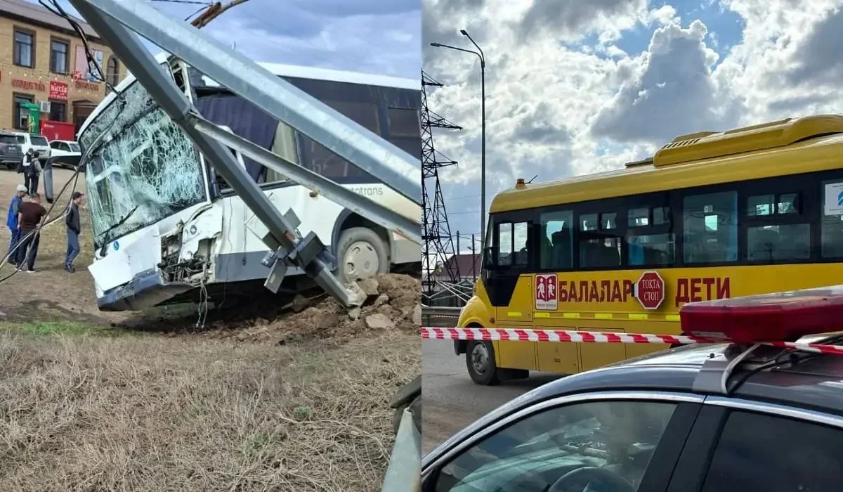 БҚО-да апатқа ұшыраған мектеп автобусы: задап шеккен 30 адамның жағдайы белгілі болды