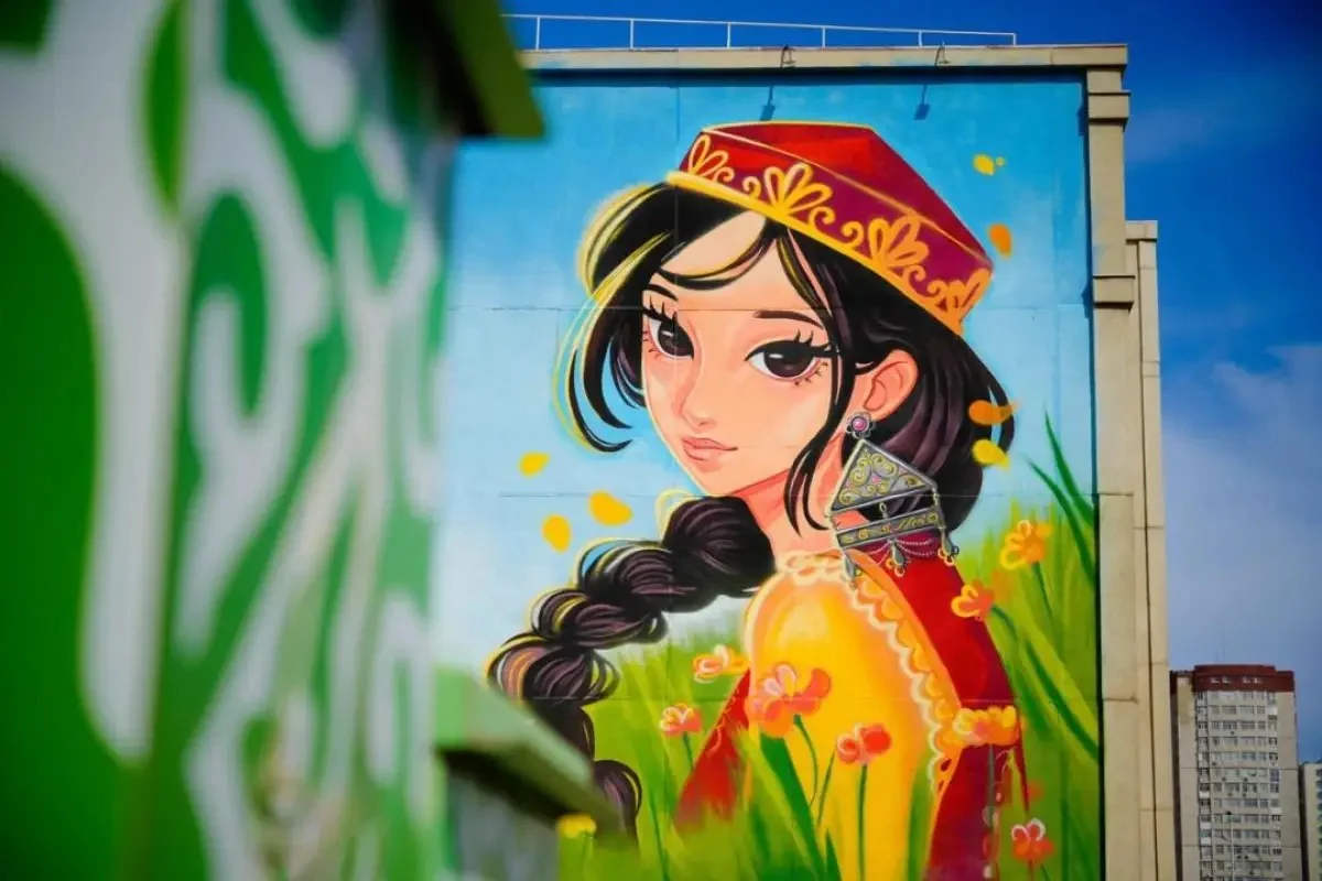 Астанада көктем мен сұлулықты бейнелейтін жаңа мурал ашылды