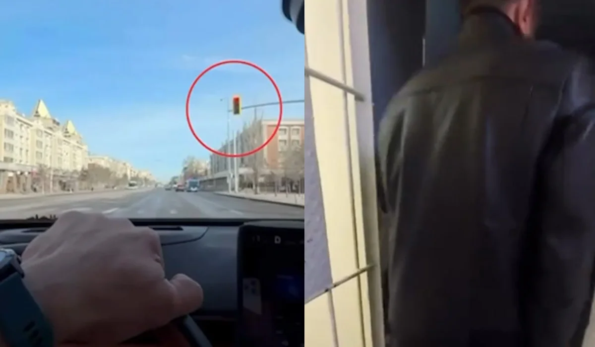 Астанада Республика даңғылының бойымен 115 км/сағ жылдамдықпен жүрген жүргізуші ұсталды (ВИДЕО)