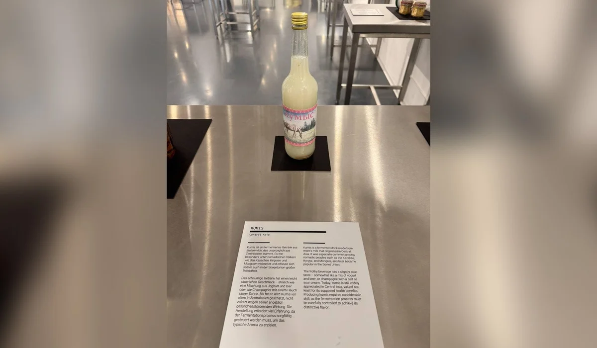 «Өлген тышқанның тұнбасы мен жылан да бар»: Германиядағы музей қымызды «біртүрлі» тағамдардың жанына қойған (ФОТО)