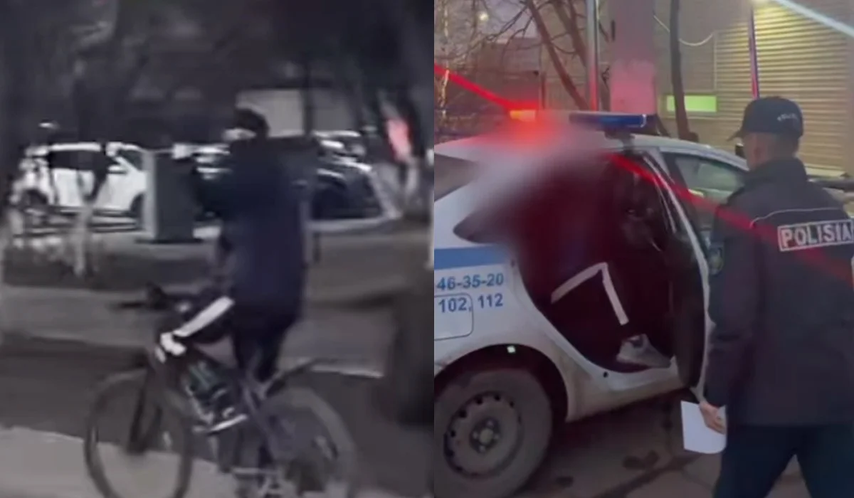 «Шашыңызды сипалайды»: Петропавл полициясы велосипедке мініп, қыздарды қорқытқан жас жігітті ұстады (ВИДЕО)
