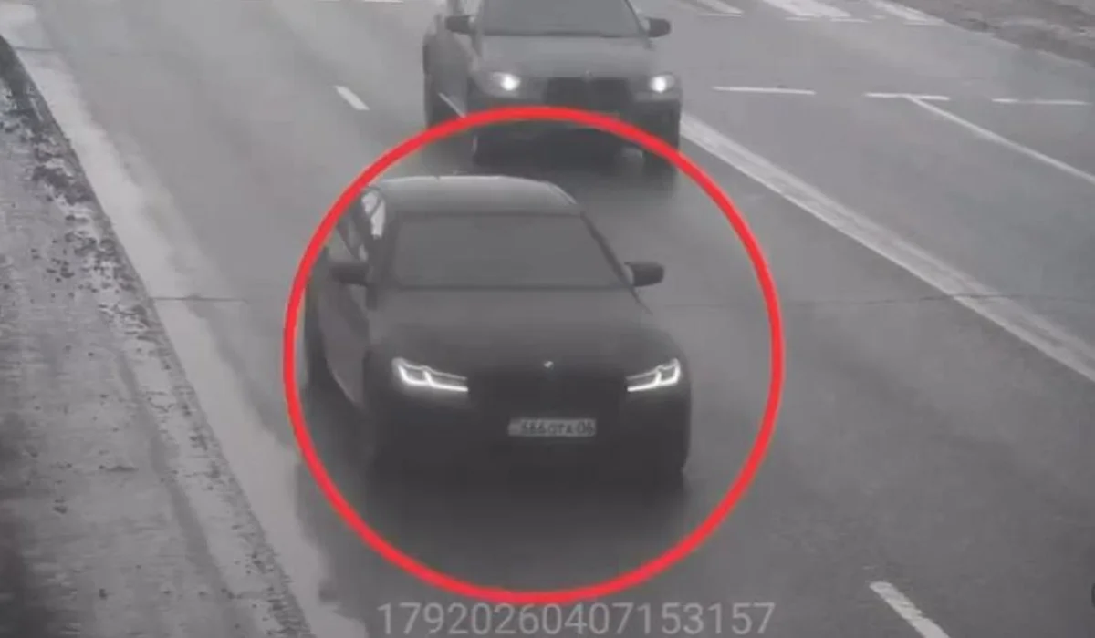 Астанада 216 км/сағ жылдамдықпен жүрген BMW иесі ұсталды (ВИДЕО)