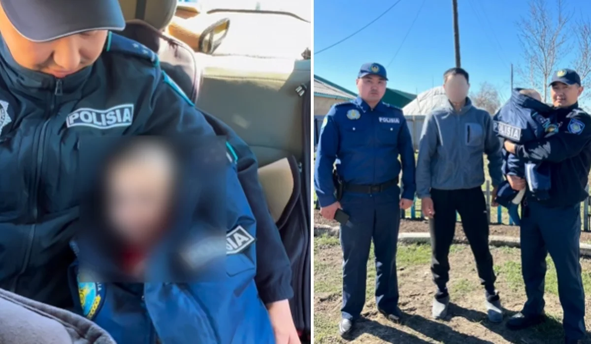 «Әкесі оны бір сағат іздеген еді»: ШҚО-да сақшылар көшеден жалаңаяқ сәби тауып алған (ВИДЕО)