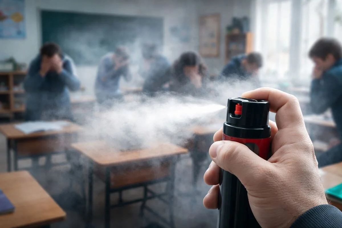 Астанадағы мектепте газ шашқан жасөспірімдер жауапқа тартылды