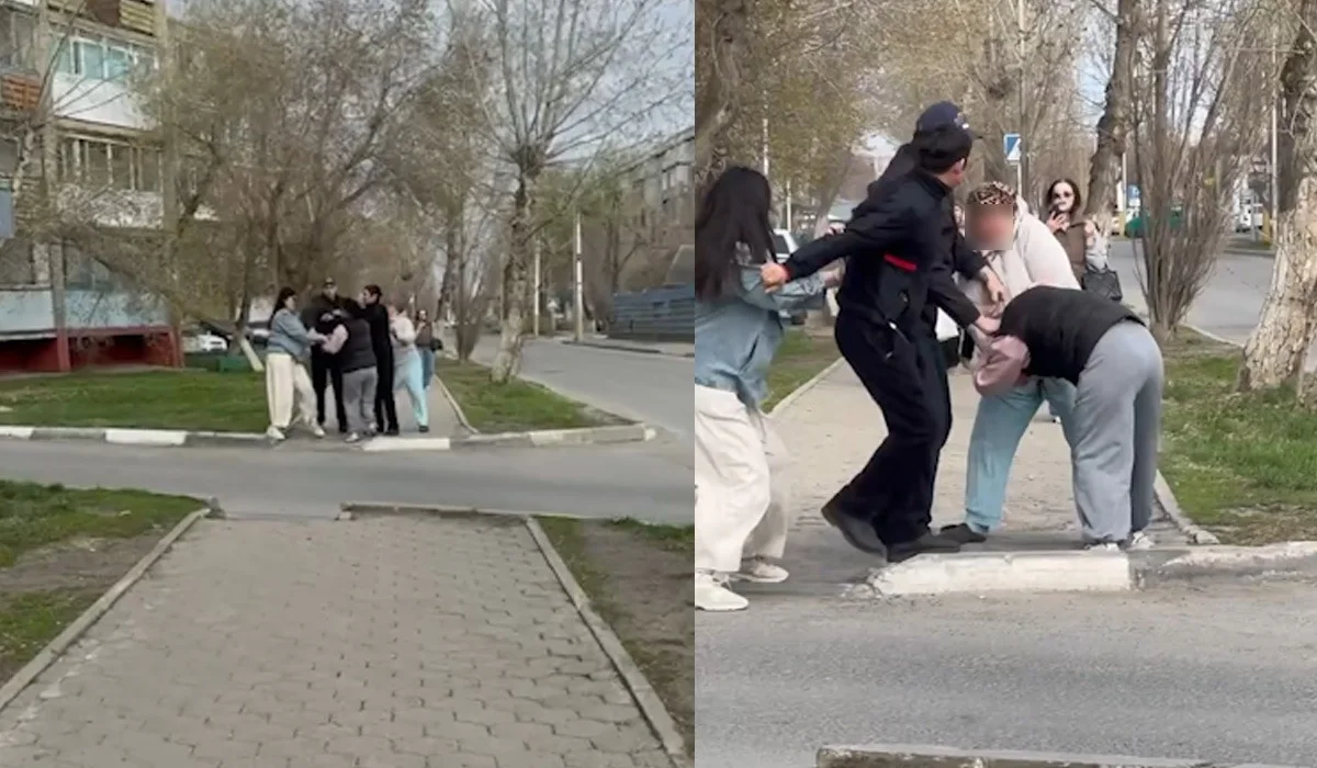 Ерекше балаларды қорлаған блогер Гүлнәр Оразалина Қостанайдың қақ ортасында бір әйелмен төбелескен (ВИДЕО)