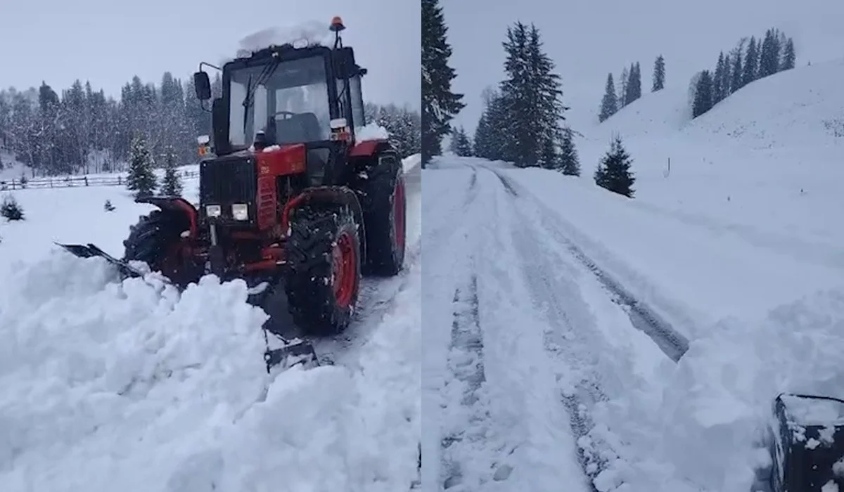 «Ұйықтап жатқанда, апокалипсис келіп қалыпты»: ШҚО мен Қарағанды облысында қалың қар жауды (ВИДЕО)