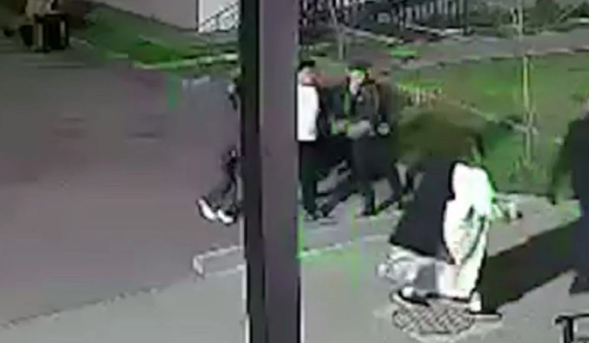 Алматыда пышақ ұстаған ер адам маңайындағы тұрғындардың ізінен қуып, зәресін алды (ВИДЕО)