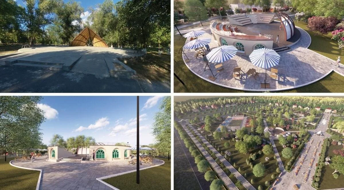 Үштөбеде бір ғасырға жуық тарихы бар орталық саябаққа жөндеу жүргізіліп жатыр