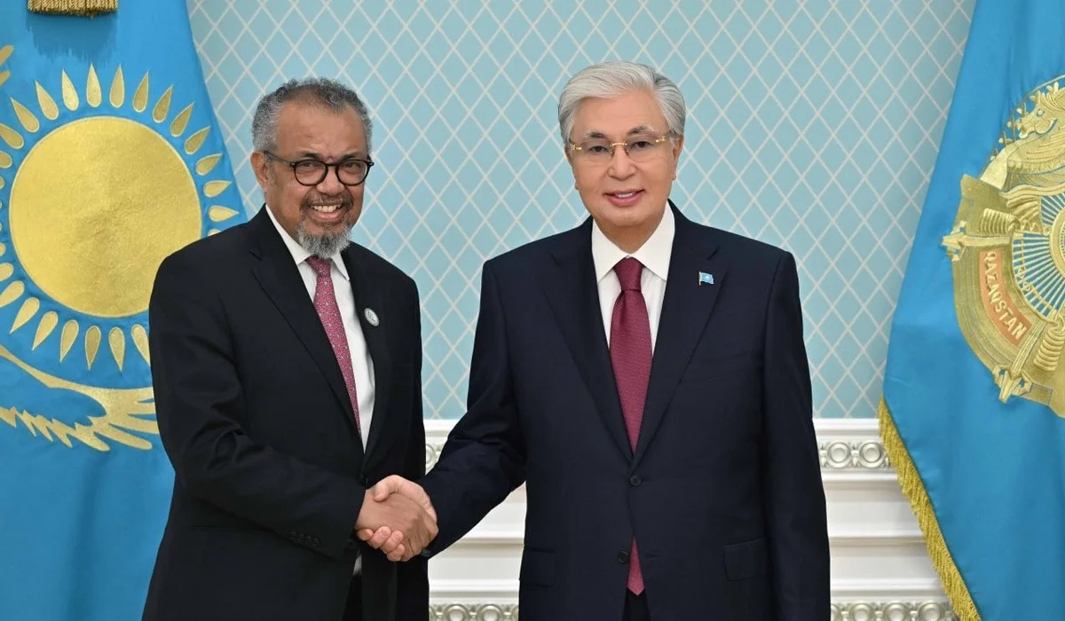 Тоқаев ДДҰ-ның бас директоры Тедрос Адханом Гебрейесуспен кездесті