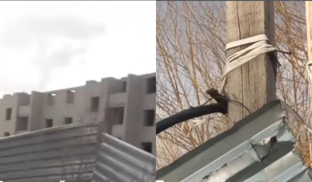 Теміртауда футбол ойнап жүрген үш баланы құрылыс алаңындағы тоқ соғып алған (ВИДЕО)