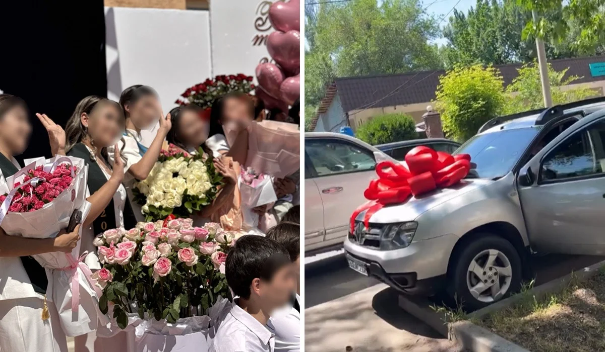 «Әке-шешем 101 раушан, аға-жеңгем 101 пион әкелсін»: соңғы қоңырау күні гүл сыйлап жарысқандар сынға қалды