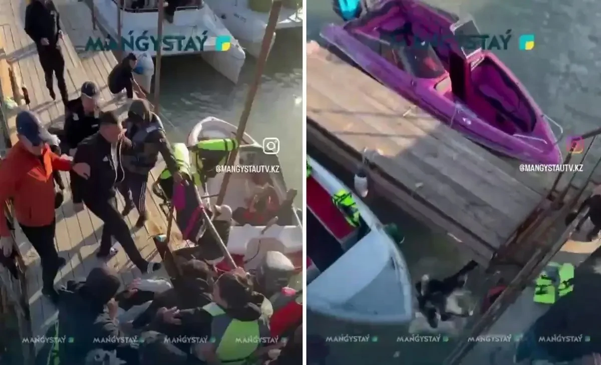 Ақтауда айлақтағы жаппай төбелес видеоға түсіп қалды