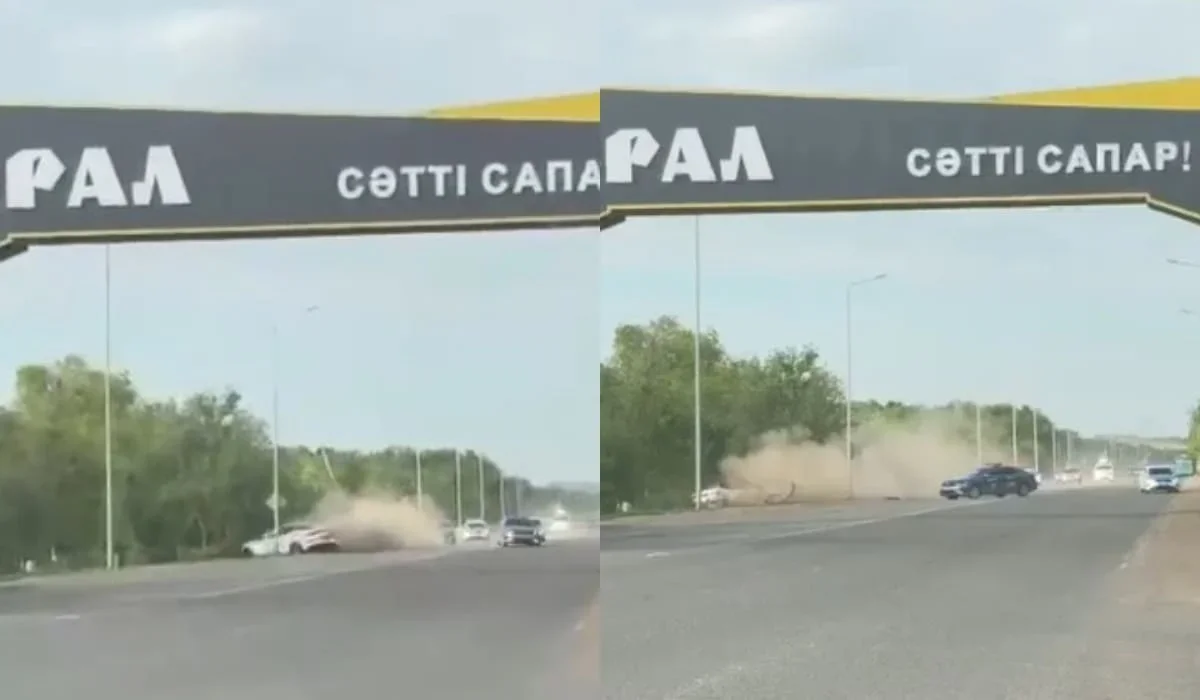 БҚО-да әкесінің көлігін ұрлаған бозбала полициядан қашамын электр желісінің тірегіне соғылды (ВИДЕО)