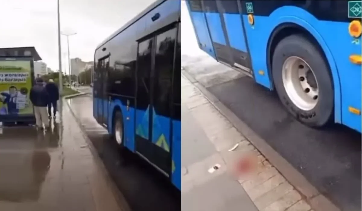 Астанада жолаушылар автобусы аялдама жанында тұрған әжейді қағып кетті