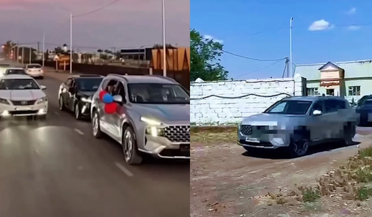 Ақсуатта той кезінде кортежге шыққан жүргізушілер 19 айыппұл арқылып, көліктерінен айырылып қалды (ВИДЕО)