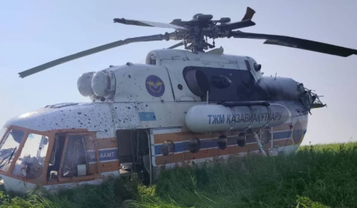 Павлодар облысында 13 адам мінген құтқару тікұшағы апатты жағдайда қонды