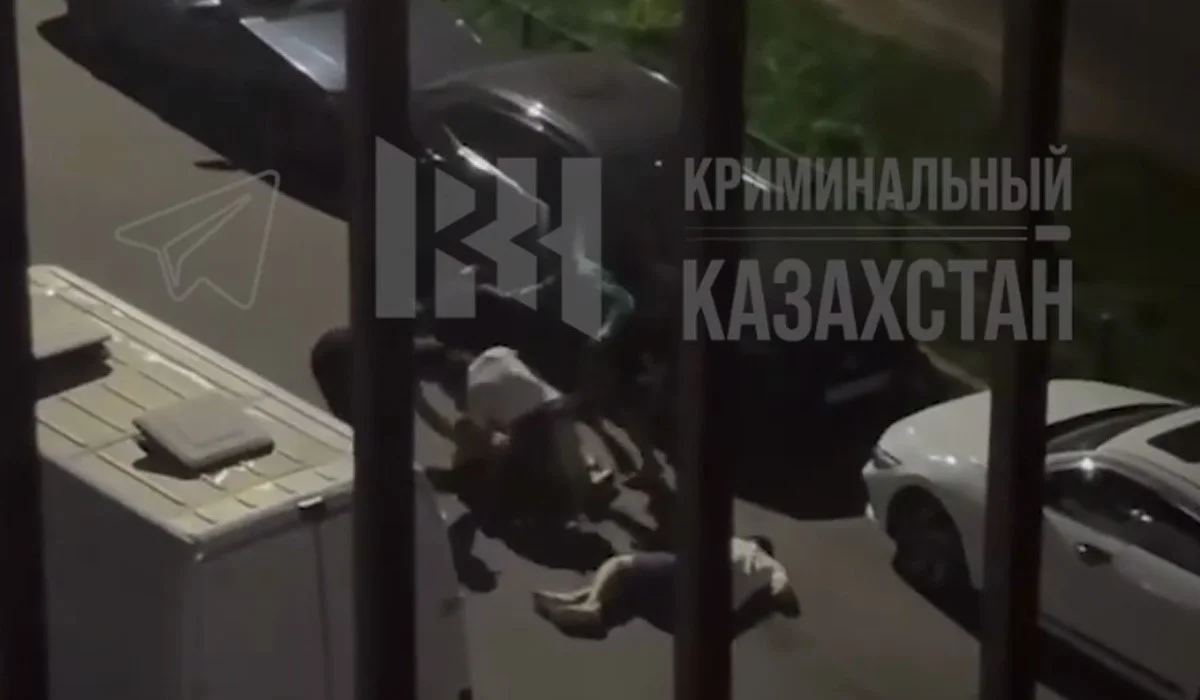 Алматыда бес жігіт жабылып, екі адамды аяусыз соққыға жықты (ВИДЕО)