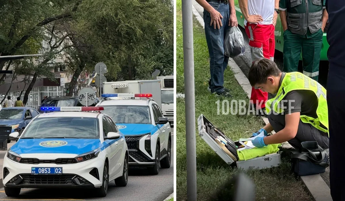 Алматыда автобус қаққан әйел оқиға орнында тіл тартпай кетті (ВИДЕО)