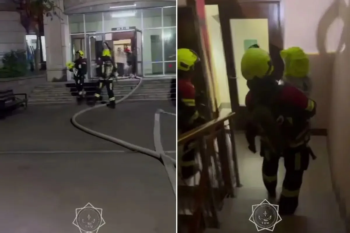 Алматыда 16 қабатты үйден өрт шығып, 127 адам эвакуацияланды