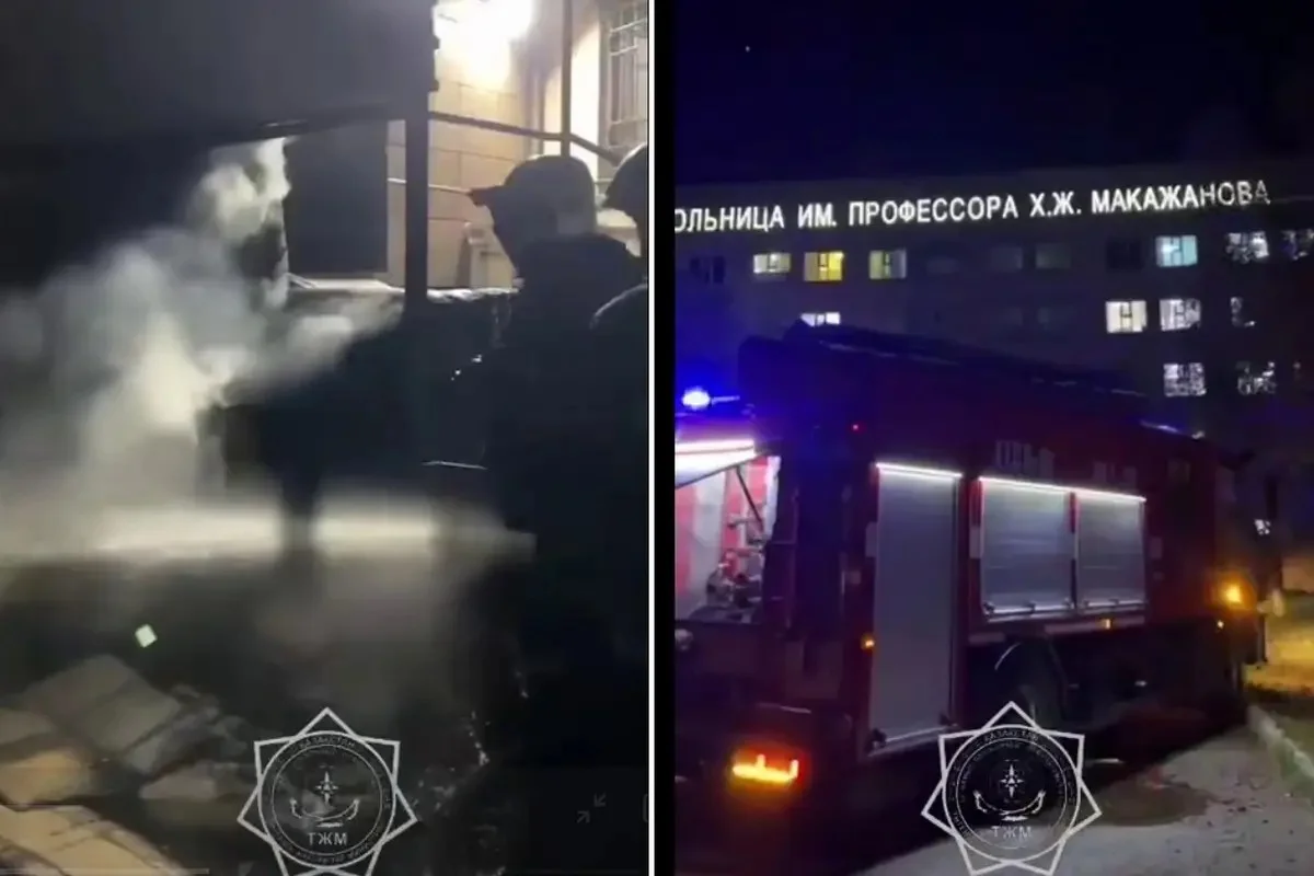 Қарағандыдағы ауруханада өрт шықты: құтқарушылар 20 науқасты эвакуациялады
