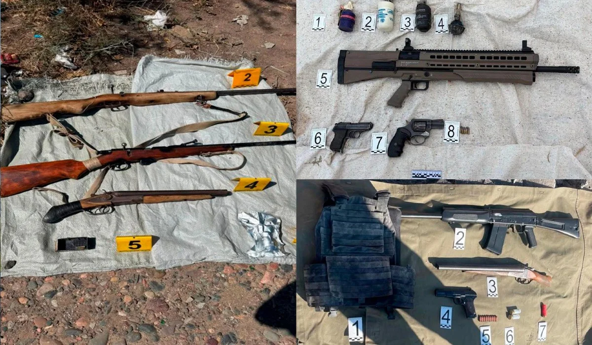 Граната, автомат, мылтық: Қазақстанның 12 өңірінде ондаған қару-жарақ табылды