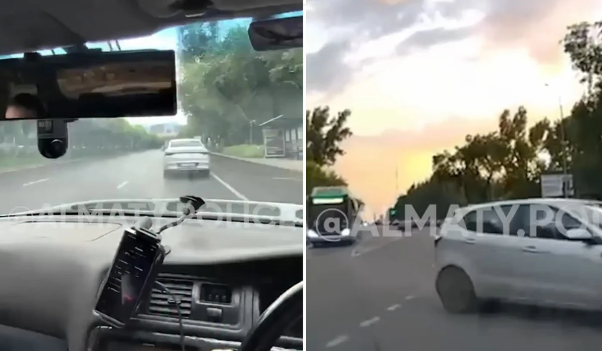 Алматыда жаяу жүргіншілердің көз алдында дрифт жасаған жүргізуші 20 тәулік уақытын қамауда өткізеді (ВИДЕО)