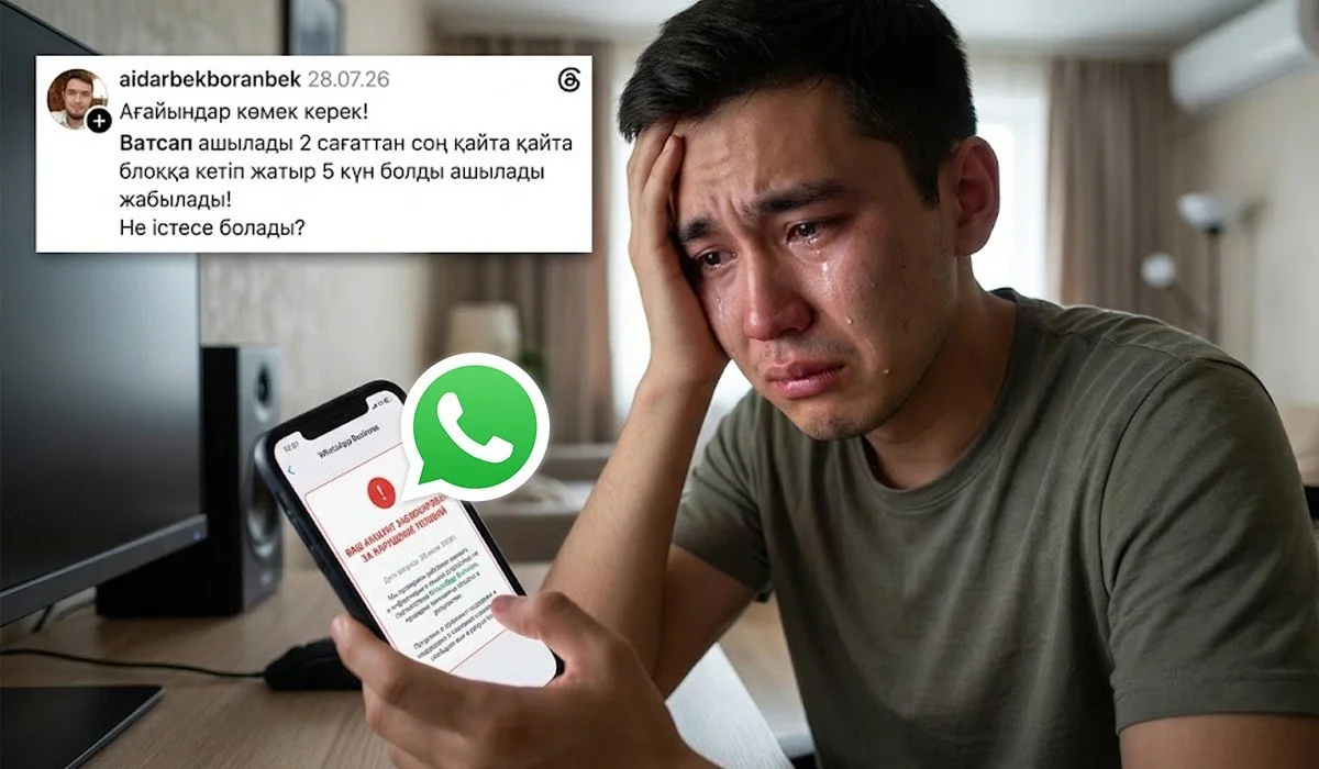 Қазақстанда WhatsApp-қа қатысты шағым көбейді: аккаунттар неге жаппай бұғатталып жатыр