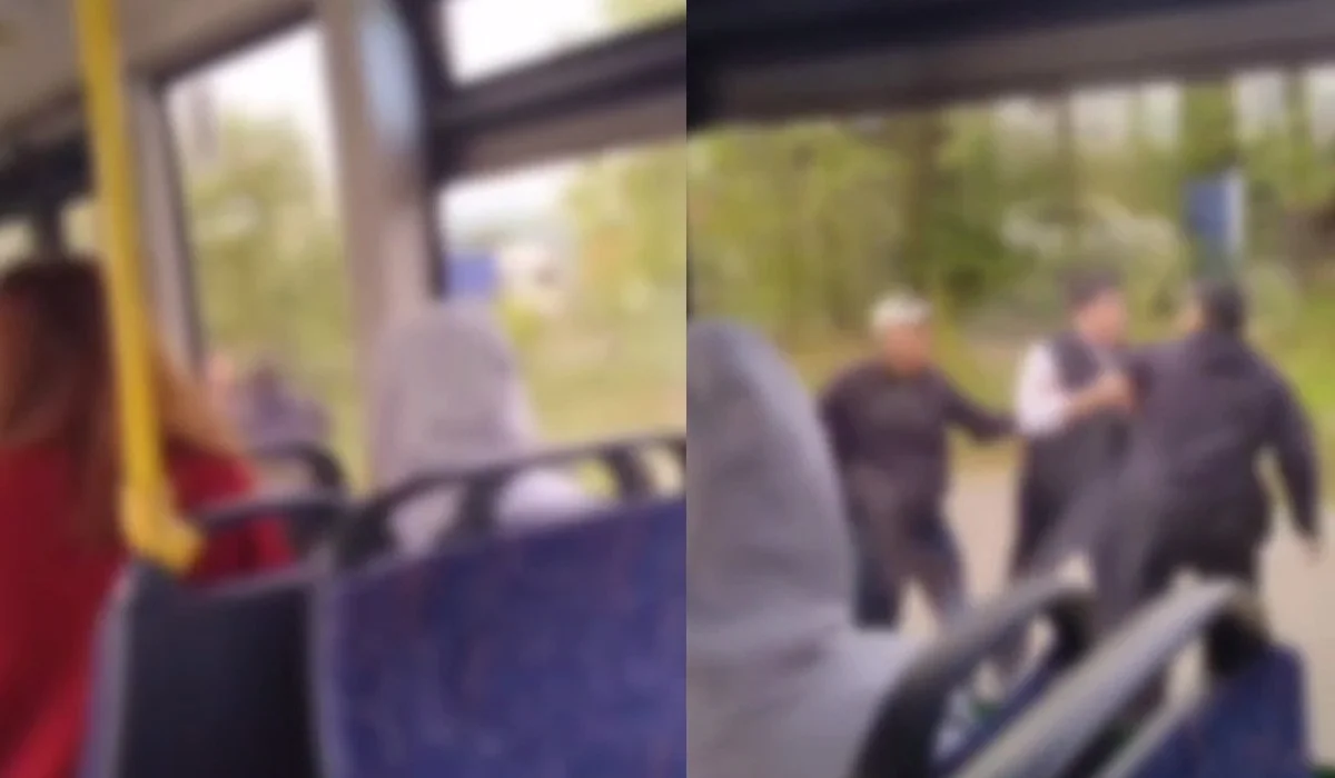«Күйеуімді автобус есігіне қысып тастады»: Астанада жүргізуші жолаушымен жаға жыртысты (ВИДЕО)