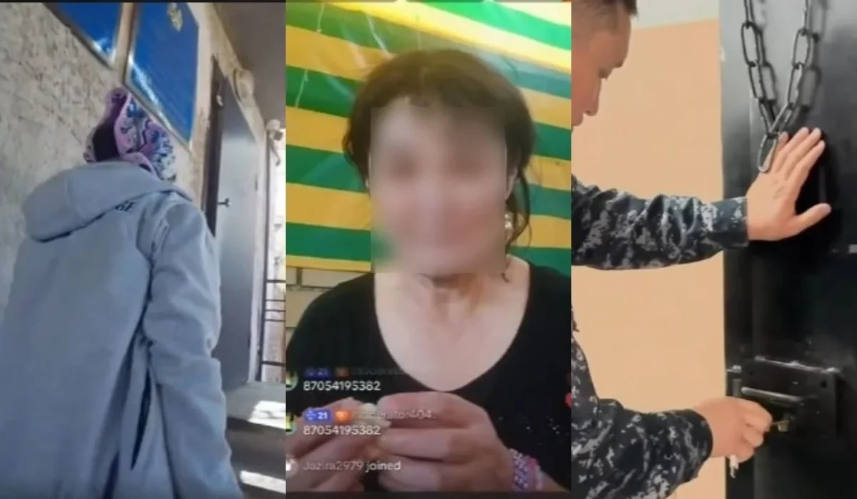 Жасы 50-ден асқан: Семейде TikTok-та боқтаған әйел темір қапасқа қамалды (ВИДЕО)