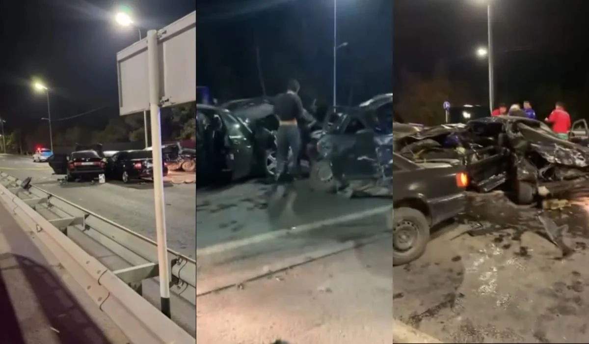Павлодарда төрт көлік соқтығысып, бір адам қаза тапты
