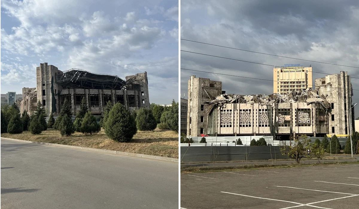«Қош бол, қара шаңырақ...»: Алматыдағы Студенттер сарайының шатыры опырылып түсті (ВИДЕО)