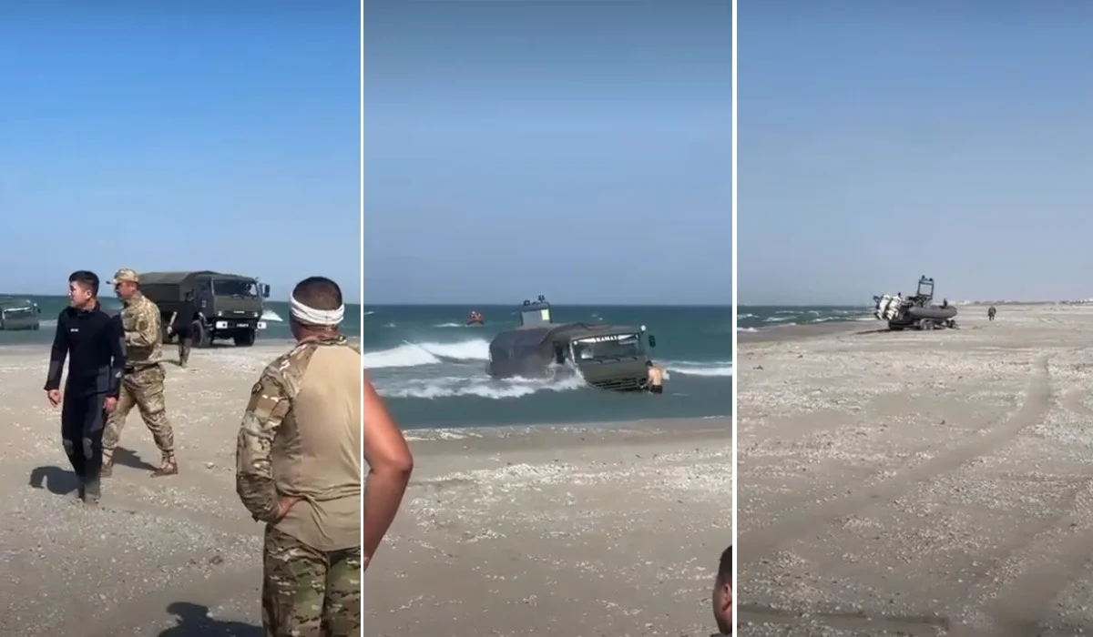 Маңғыстаудағы әскерилердің қазасы: оқиға орнынан алғашқы видео жарияланды