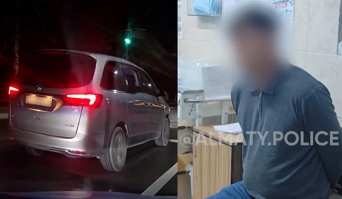 Алматыда ішімдікке сылқия тойған шетел азаматы рульге отырып, полициядан қашқан (ВИДЕО)