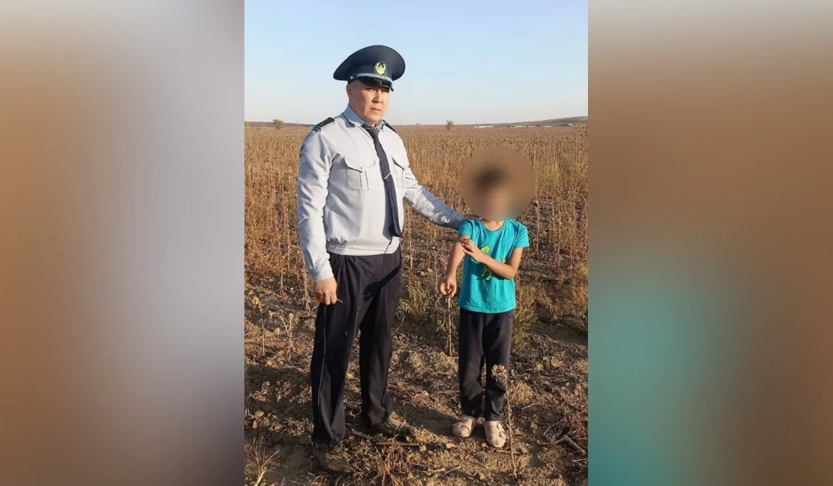 Үржарда 7 жасар бүлдіршін айдалада жалғыз жүрген жерінен табылды (ВИДЕО)