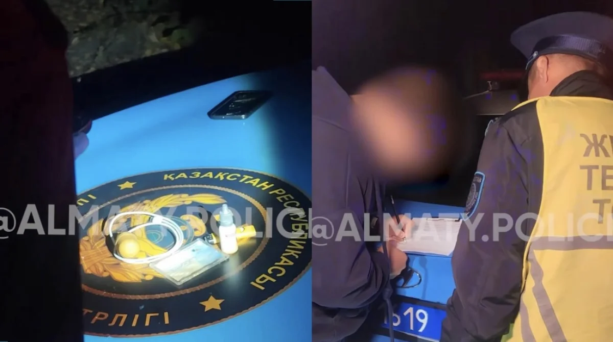 Алматыда полицейлерден қашқан күдікті ұсталды
