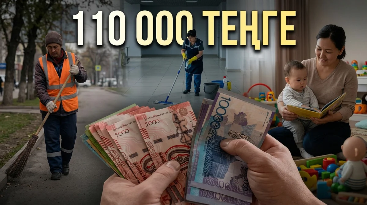 Қазақстанда ең төменгі жалақы 110 мың теңге болады: нақты кімдердің табысы көбейіп, жағдайы жақсарады