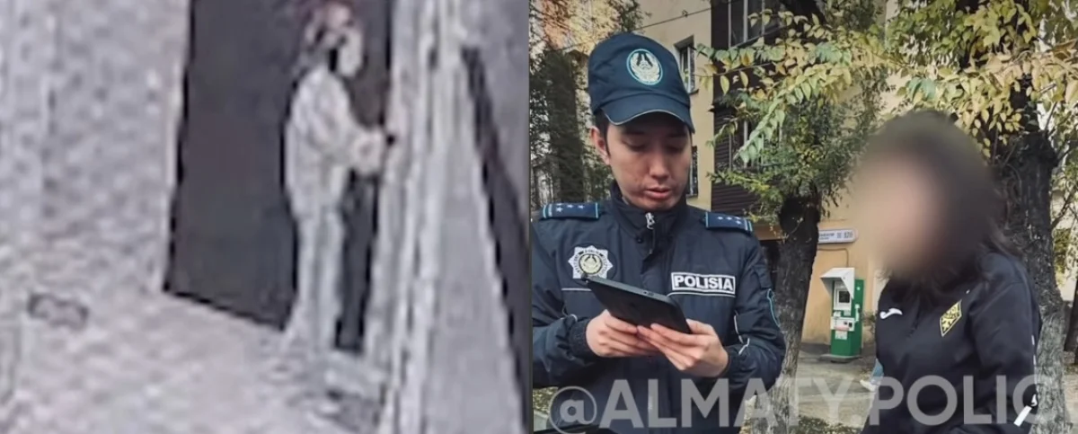 Алматыда тұрғын үй қабырғасына жазу жазған бойжеткен ұсталды (ВИДЕО)