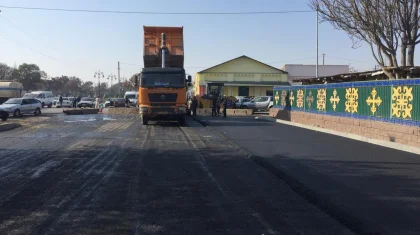 Арыс қаласындағы жолдарды жөндеу жұмыстары аяқталуға жақын